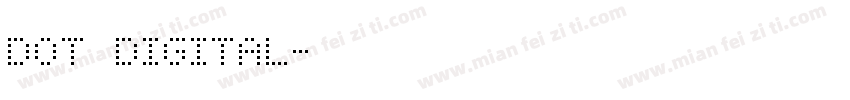 Dot DIGITAL字体转换